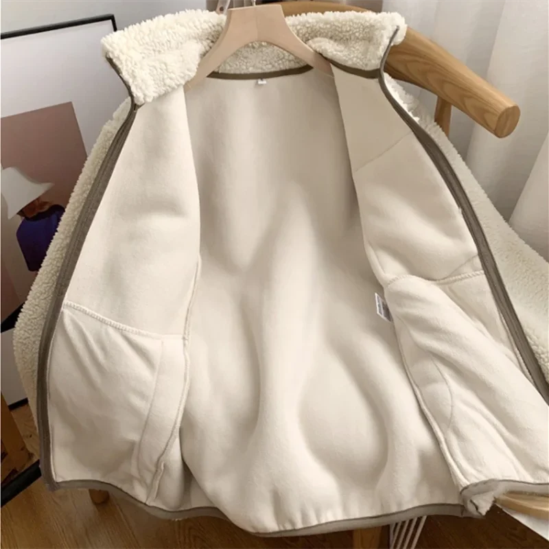 Vreni | Teddyjacke mit Stehkragen und Reißverschluss
