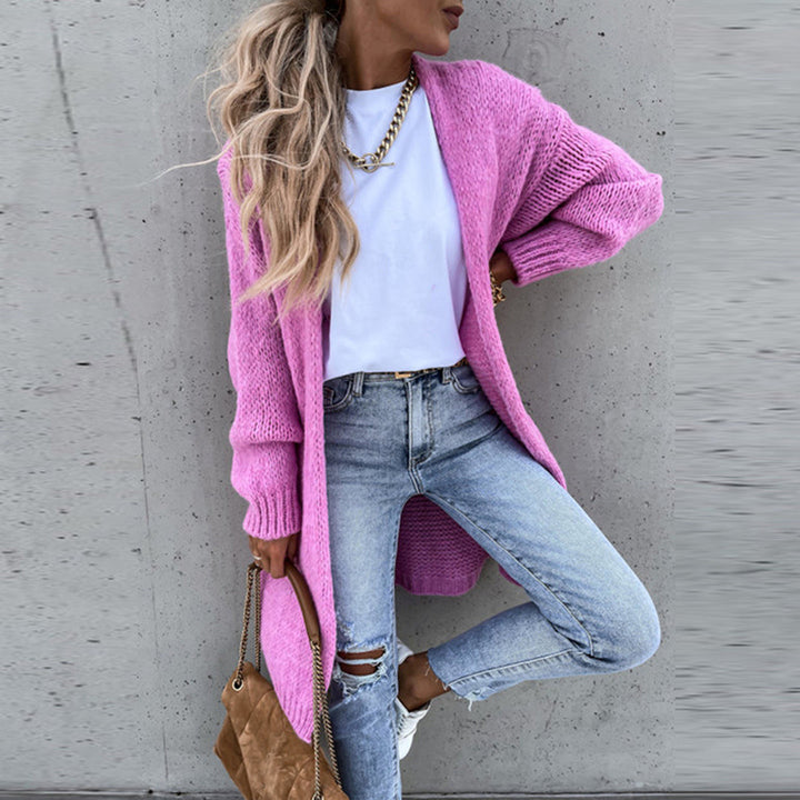 Grete-Gard | Lange Strickjacke mit offener Front