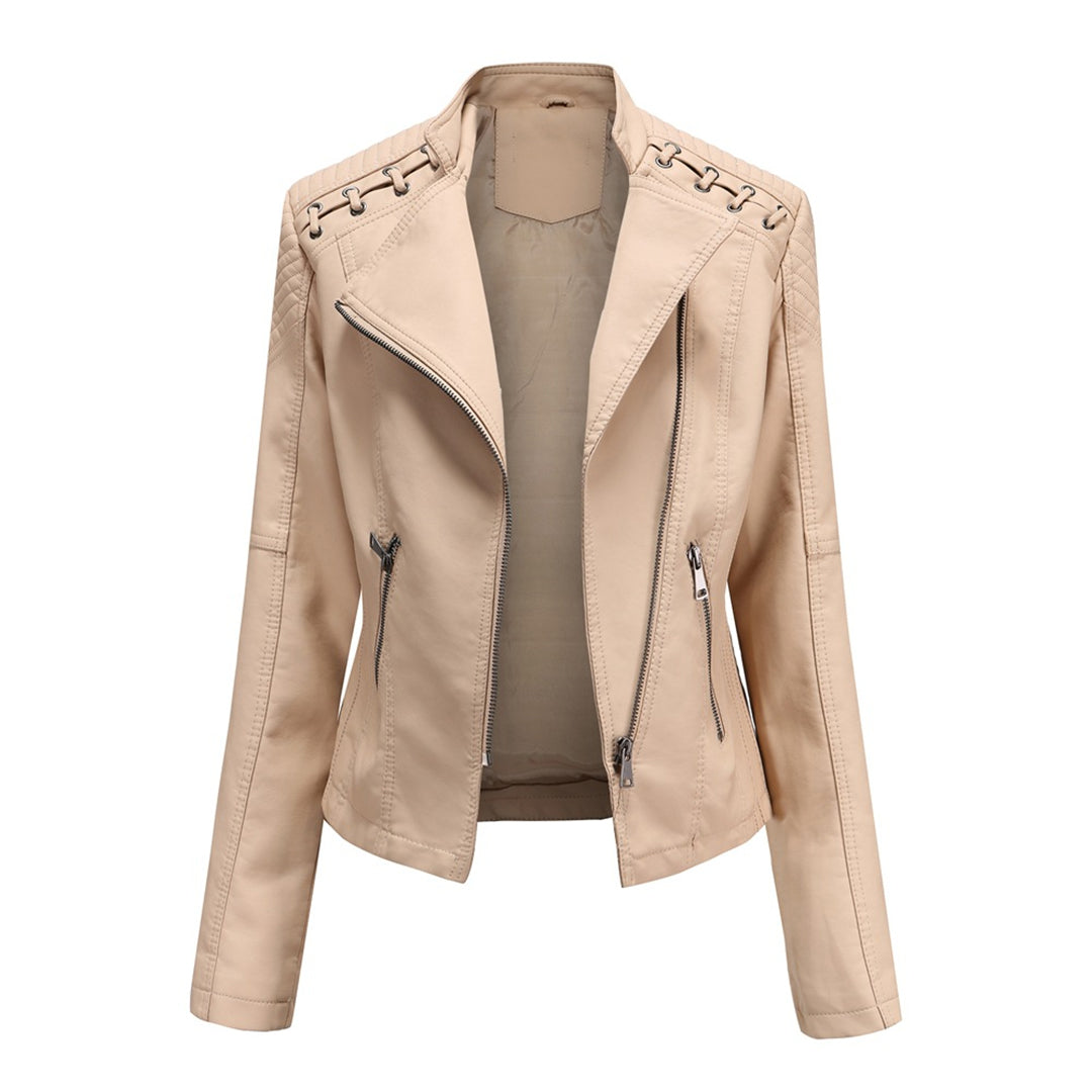 Annalena | Elegante Lederjacke mit Reverskragen