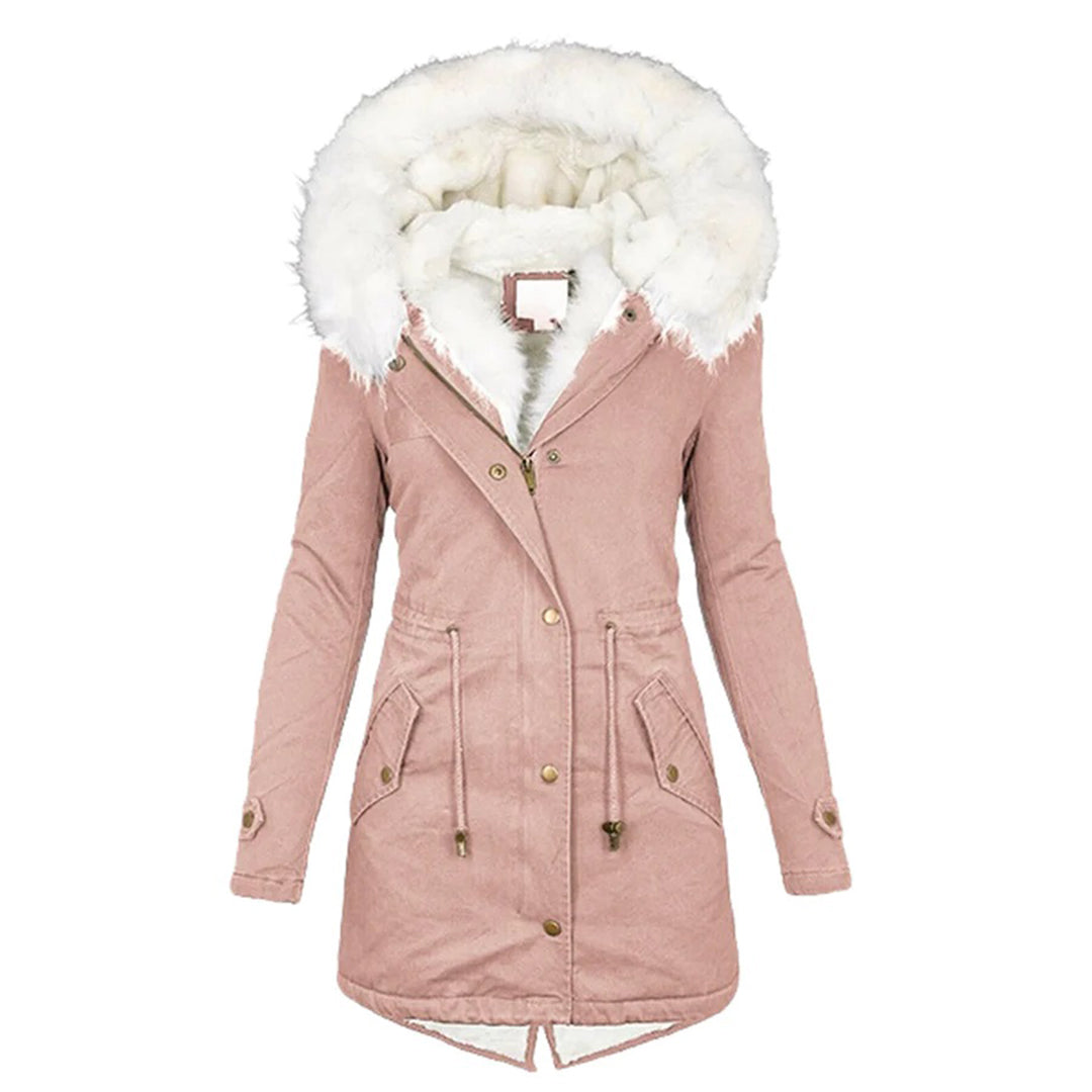 Ida | Übergangsjacke mit Fellfutter und kuscheliger Kapuze