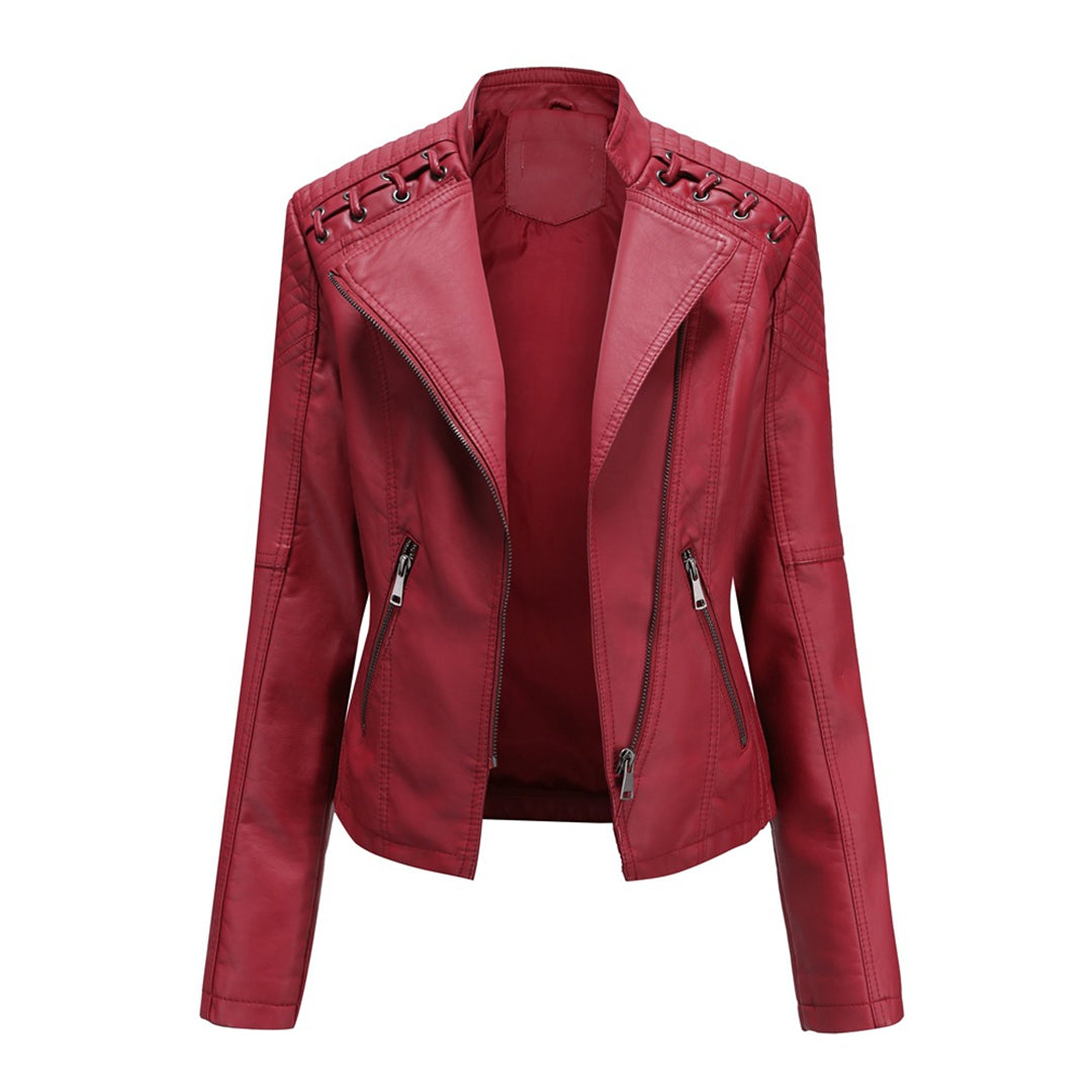 Annalena | Elegante Lederjacke mit Reverskragen