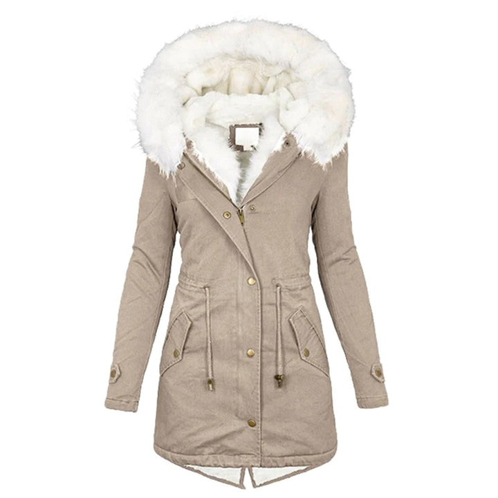 Ida | Übergangsjacke mit Fellfutter und kuscheliger Kapuze