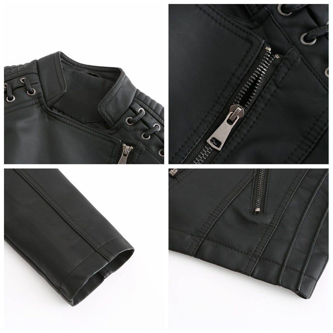 Annalena | Elegante Lederjacke mit Reverskragen