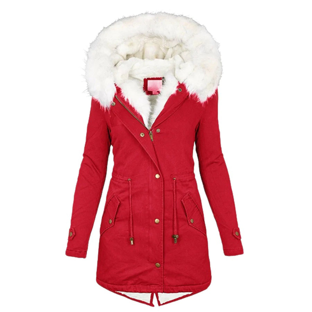 Ida | Übergangsjacke mit Fellfutter und kuscheliger Kapuze