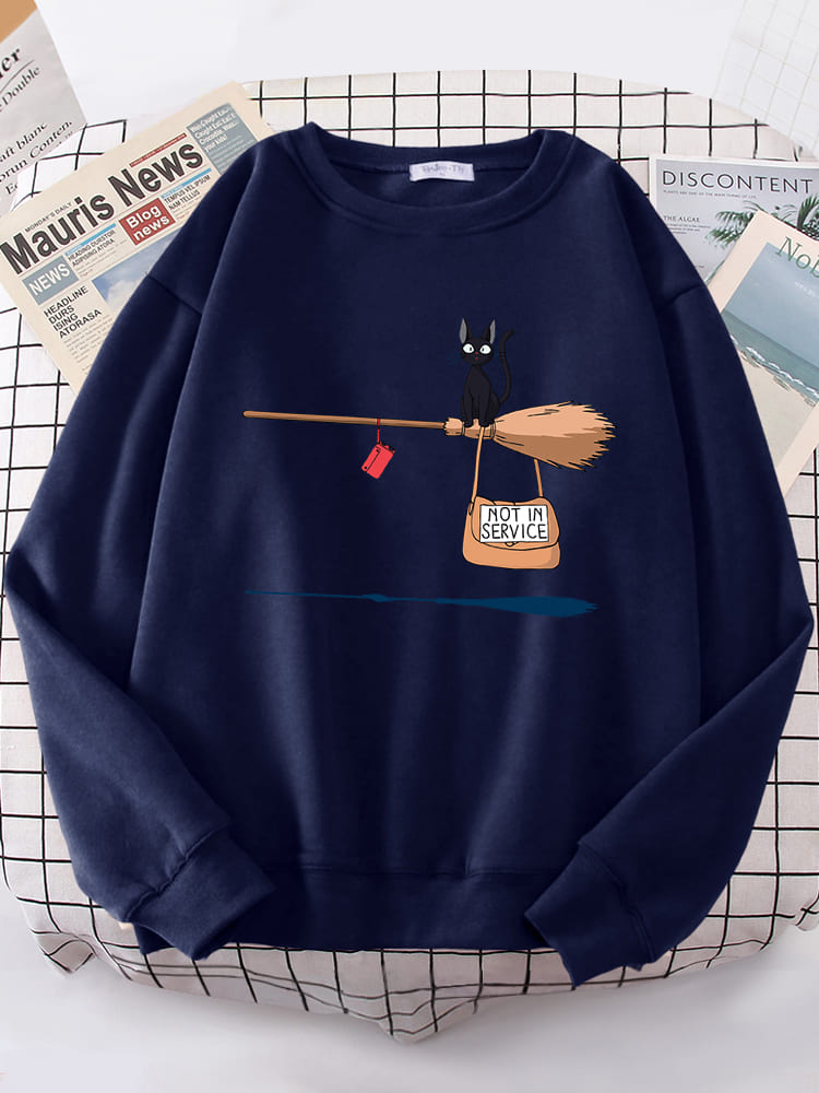 Bertha | Pullover mit grafischem Print und Rippbündchen