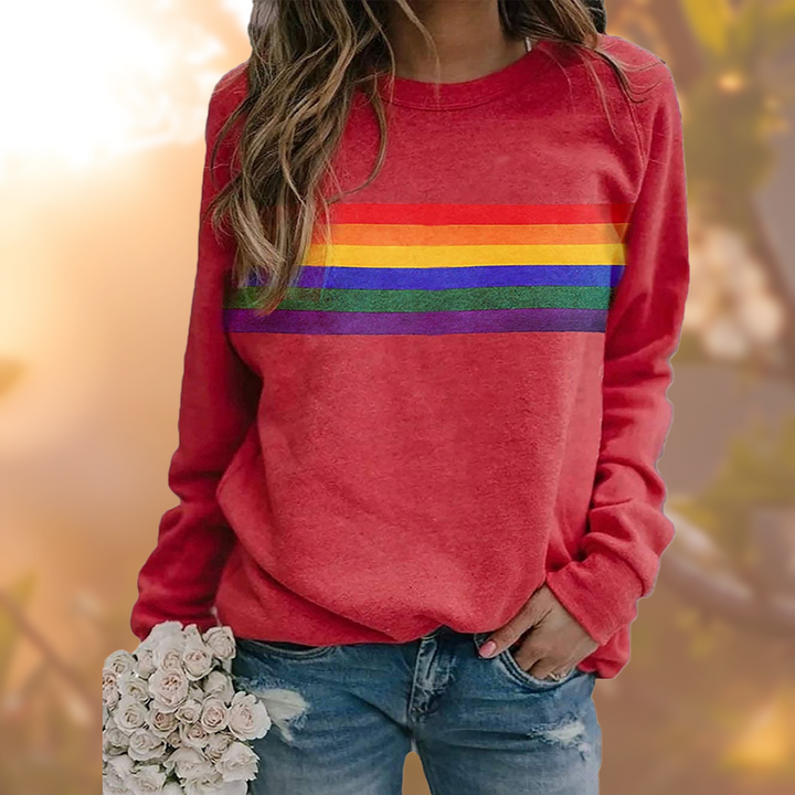 Regina | Pullover mit Rundhalsausschnitt und auffälligem Design