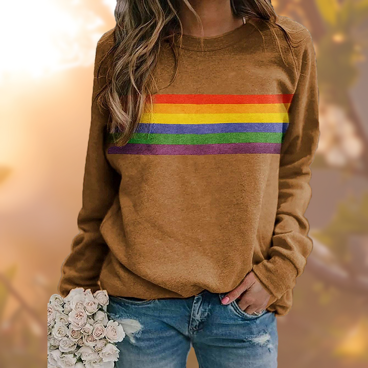 Regina | Pullover mit Rundhalsausschnitt und auffälligem Design
