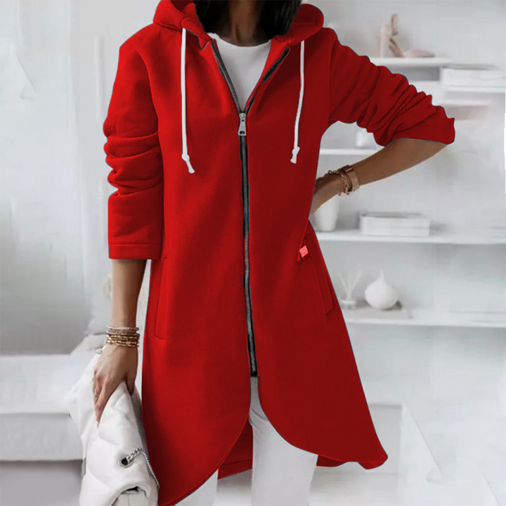 Karin-Line | Kapuzenpullover mit Reißverschluss und zeitlosem Design
