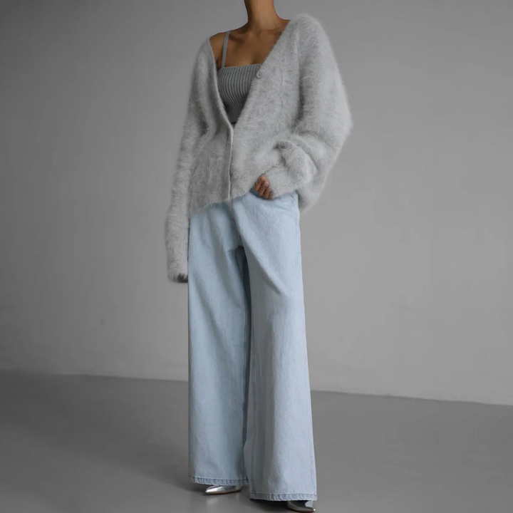 Lena-Lene | Klassische Strickjacke mit Knopfleiste