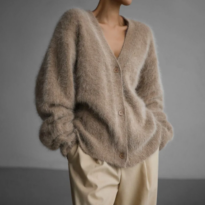 Lena-Lene | Klassische Strickjacke mit Knopfleiste