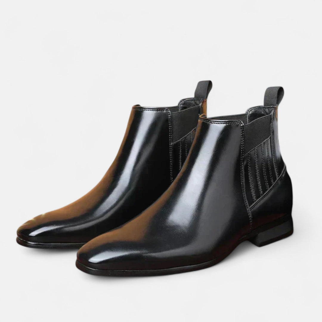 Leon | Stilvolle Herren-Stiefeletten aus Kunstleder