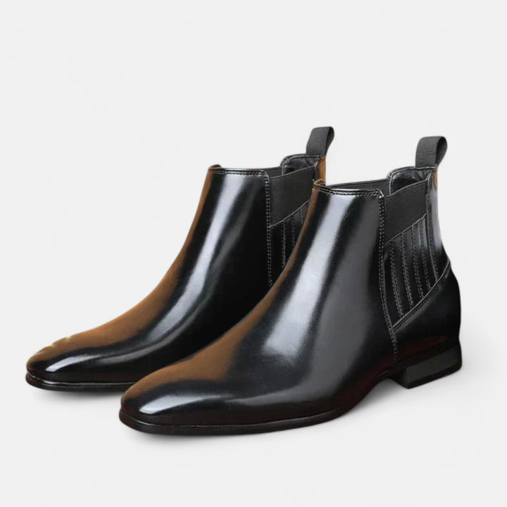 Leon | Stilvolle Herren-Stiefeletten aus Kunstleder