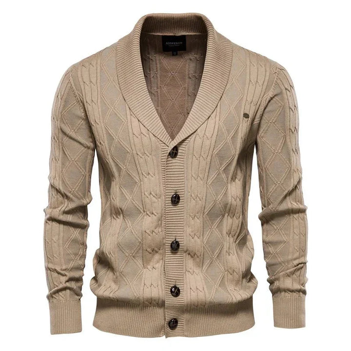 Herren-Cardigan mit Knopfleiste