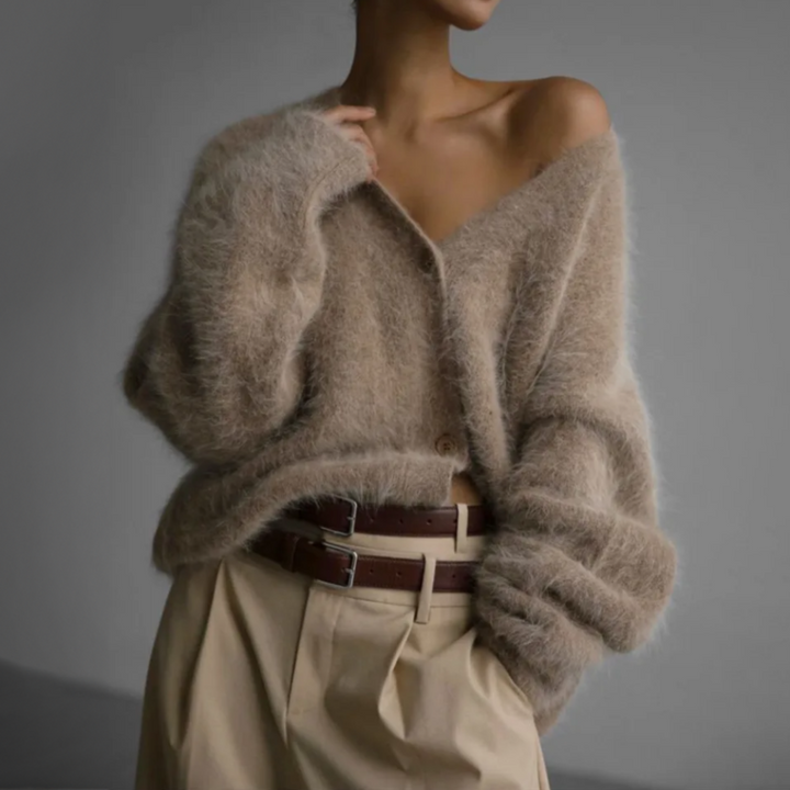 Lena-Lene | Klassische Strickjacke mit Knopfleiste