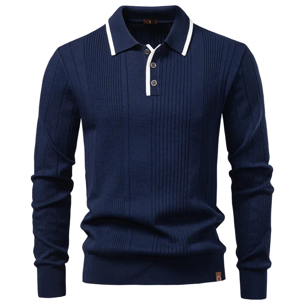 Benno | Warmes Winter-Poloshirt für Herren