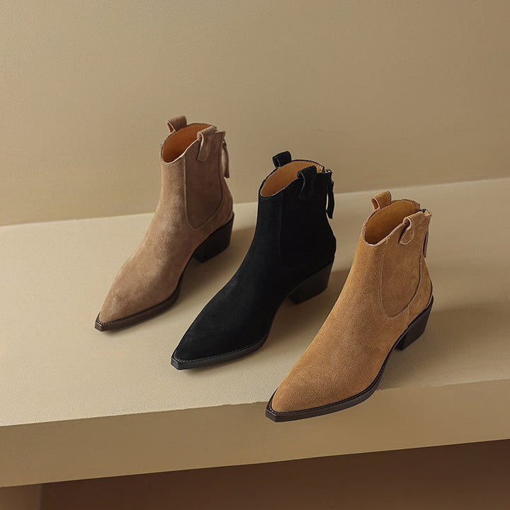 Clarissa | Orthopädische Western-Stiefeletten in Lederoptik