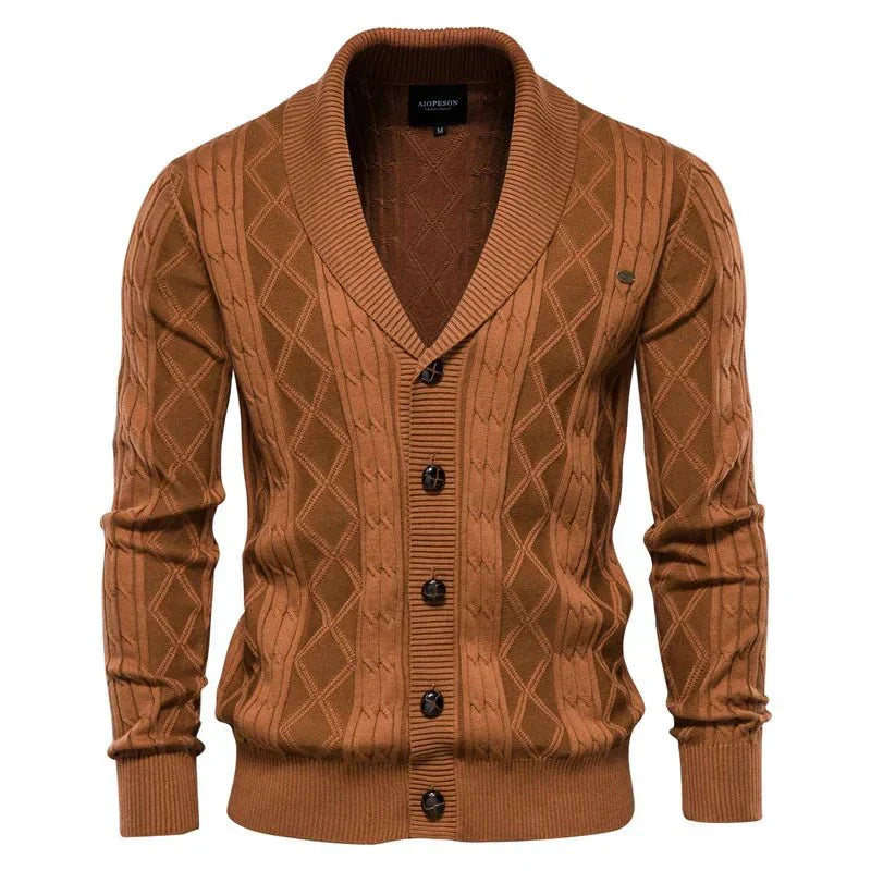 Herren-Cardigan mit Knopfleiste
