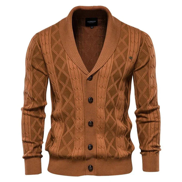 Herren-Cardigan mit Knopfleiste