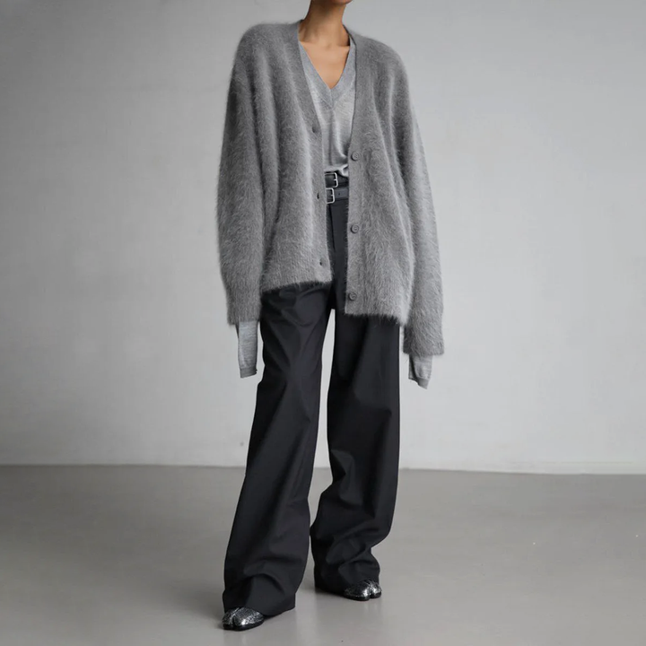 Lena-Lene | Klassische Strickjacke mit Knopfleiste