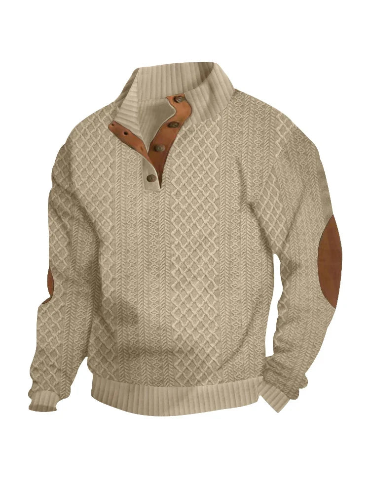 Giselher | Herbstpullover mit Knopfleiste