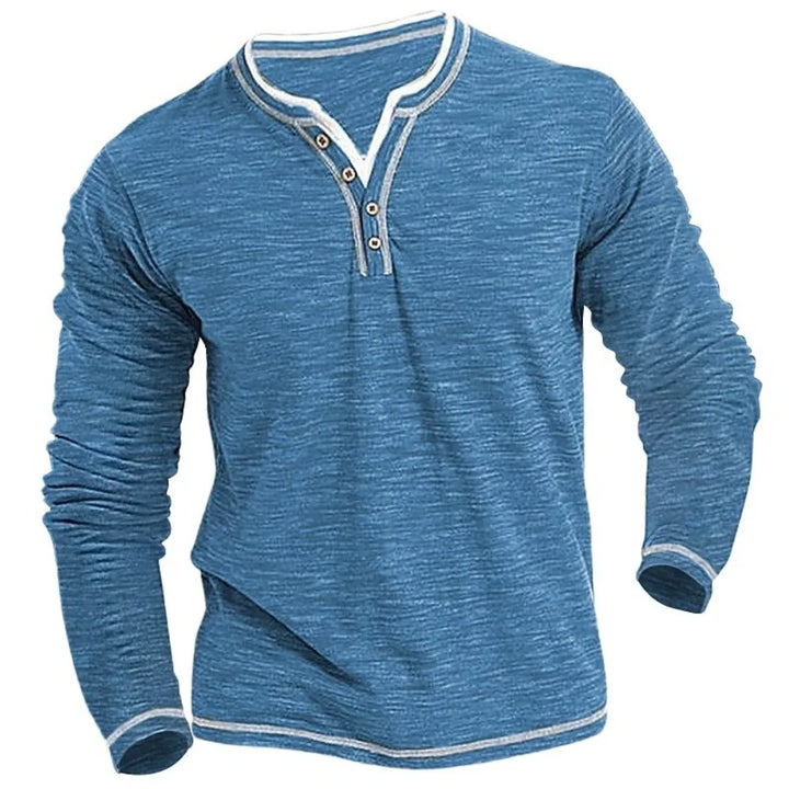 Werner | Langarmshirt mit V-Ausschnitt