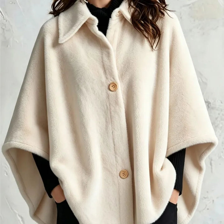 Friedegard | Cape-Jacke für Damen mit Spitzkragen