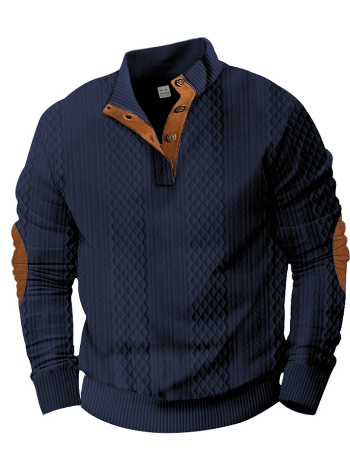 Giselher | Herbstpullover mit Knopfleiste