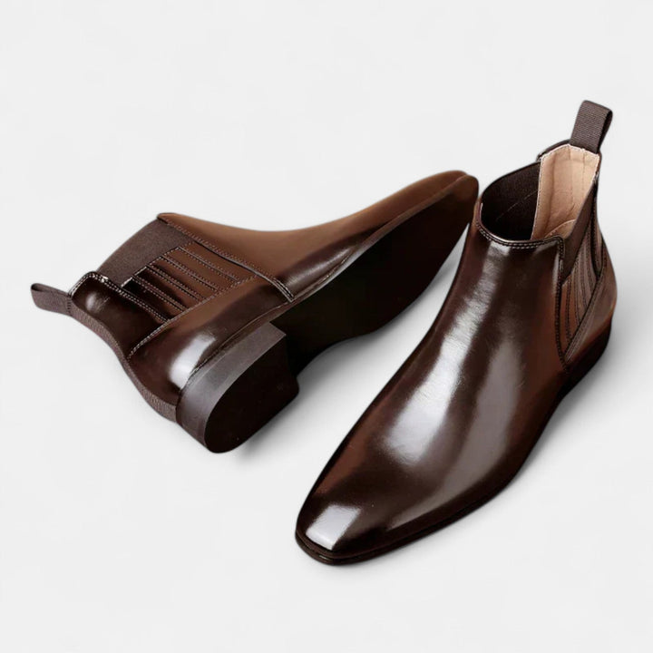 Leon | Stilvolle Herren-Stiefeletten aus Kunstleder