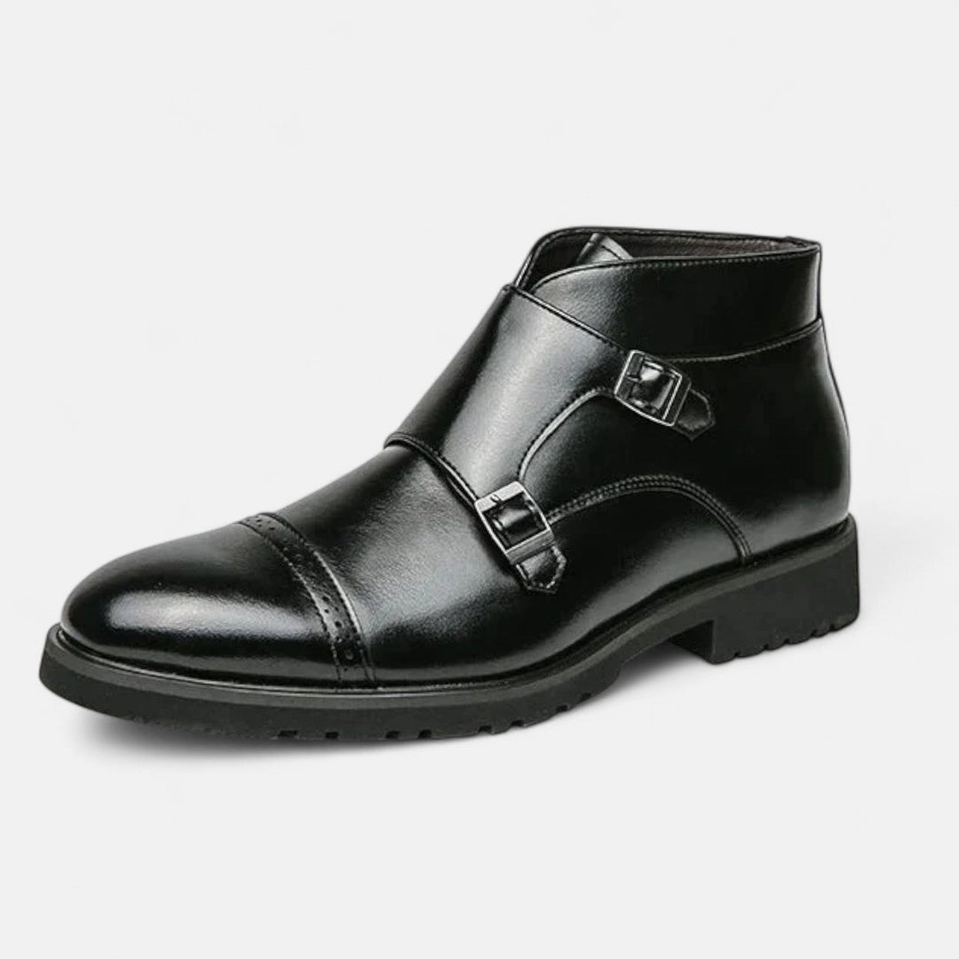 Leon | Monk Strap Stiefeletten aus Ecopelle