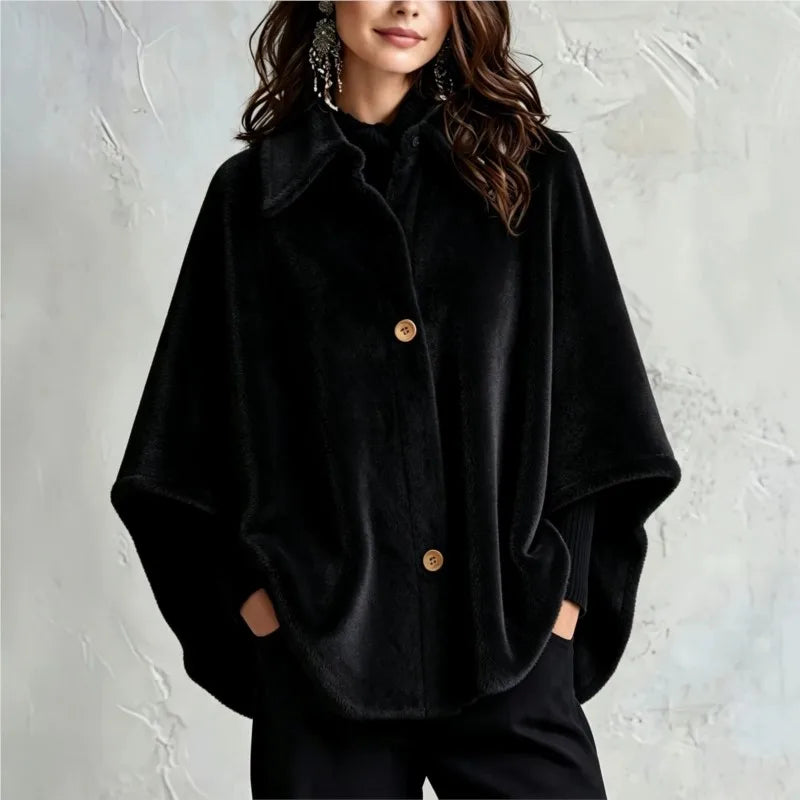 Friedegard | Cape-Jacke für Damen mit Spitzkragen