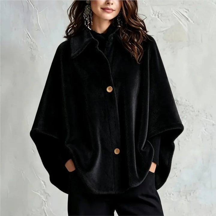 Friedegard | Cape-Jacke für Damen mit Spitzkragen