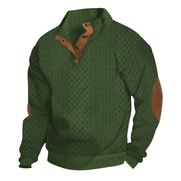 Giselher | Herbstpullover mit Knopfleiste