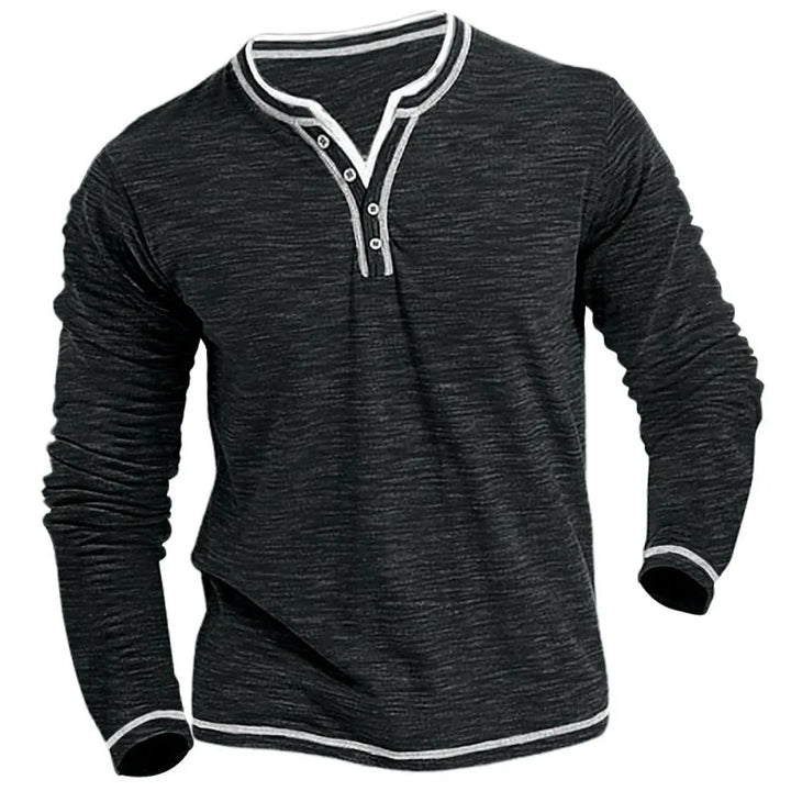 Werner | Langarmshirt mit V-Ausschnitt