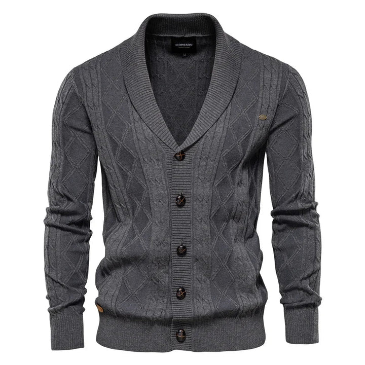 Herren-Cardigan mit Knopfleiste