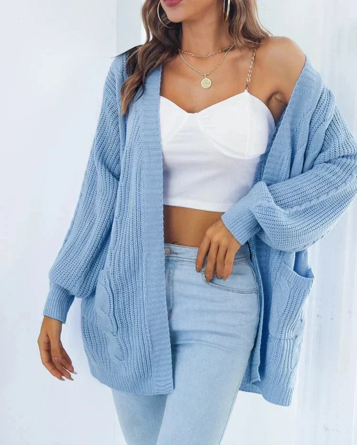 Elsa-Minna | Lange Strickjacke mit lockerer Passform