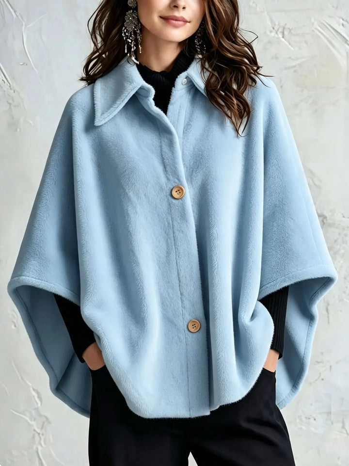 Friedegard | Cape-Jacke für Damen mit Spitzkragen