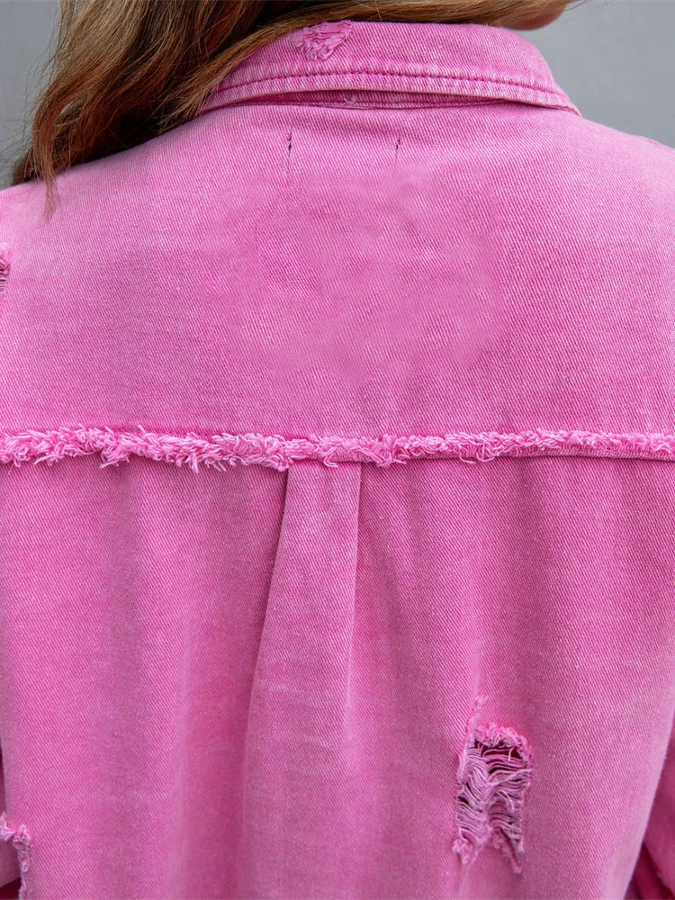 Felicitas | Jeansjacke im verwitterten Vintage-Look