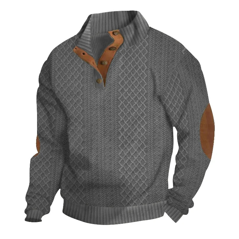 Giselher | Herbstpullover mit Knopfleiste