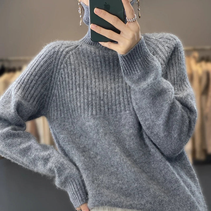 Aloisia | Kuscheliger Rollkragenpullover aus erstklassigem Weichstrick