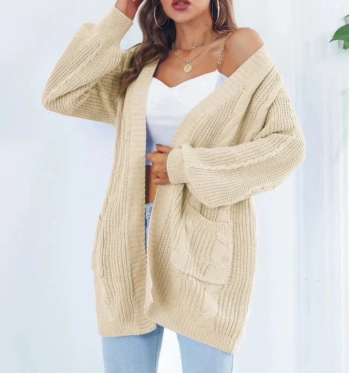 Elsa-Minna | Lange Strickjacke mit lockerer Passform