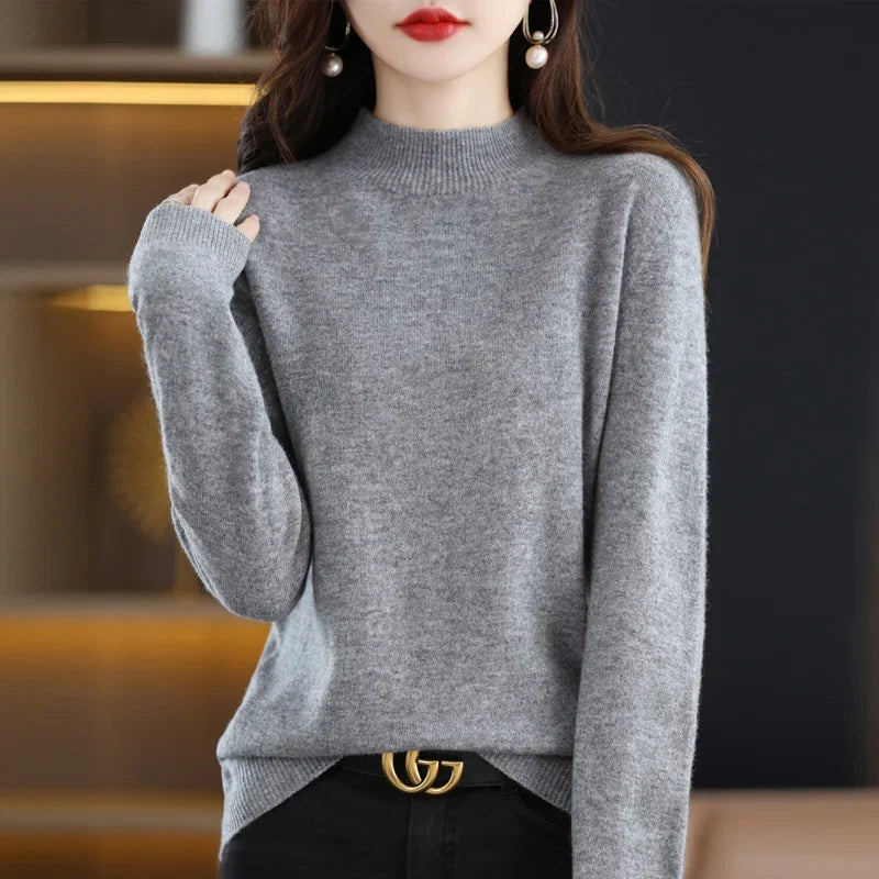 Meike | Strickpullover mit minimalistischem Design und atmungsaktiver Wärme
