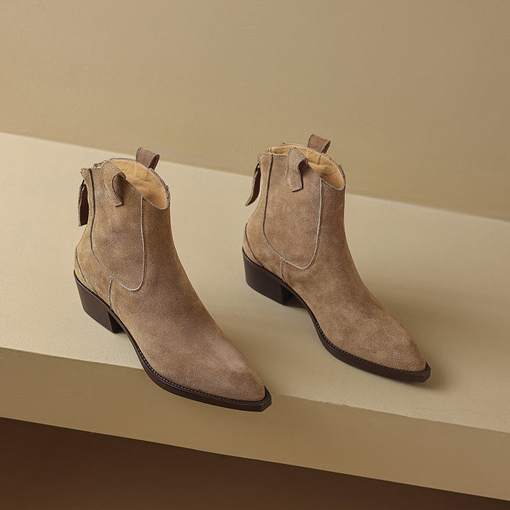 Clarissa | Orthopädische Western-Stiefeletten in Lederoptik