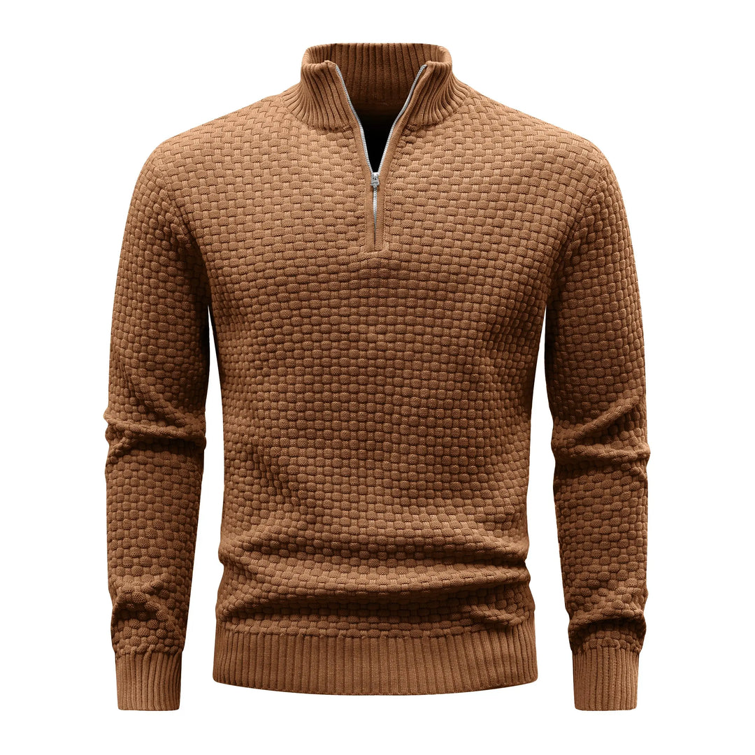 Falko | Herrenpullover mit Waffelstruktur