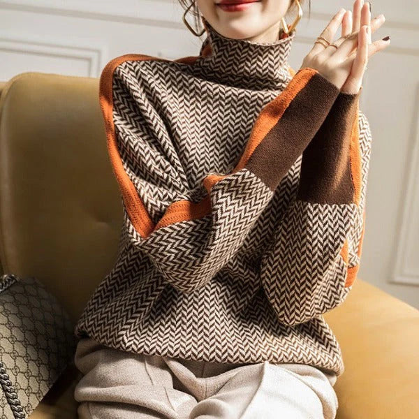 Adelina | Pullover mit auffälligen Mustern und lockerer Passform