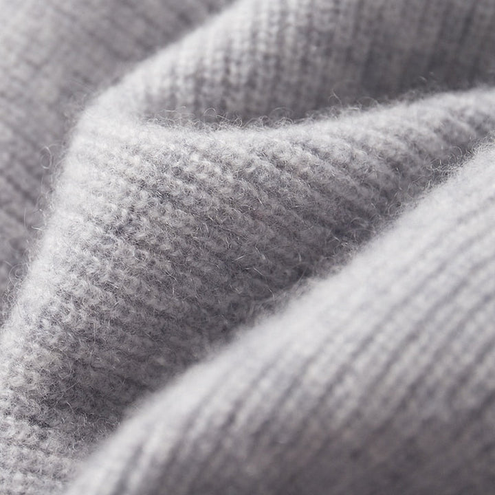 Gebhard | Strickjacke mit Kapuze und durchgehendem Reißverschluss