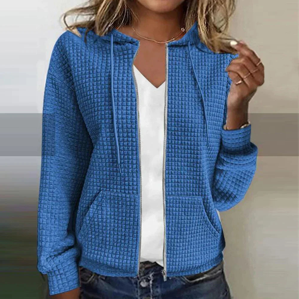 Norina | Kapuzenpullover mit Reißverschluss und praktischen Taschen