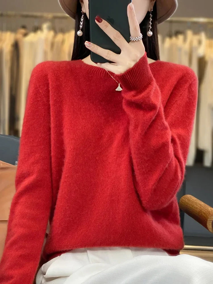 Kreszentia | Zeitloser Pullover aus erstklassig weichem Strick