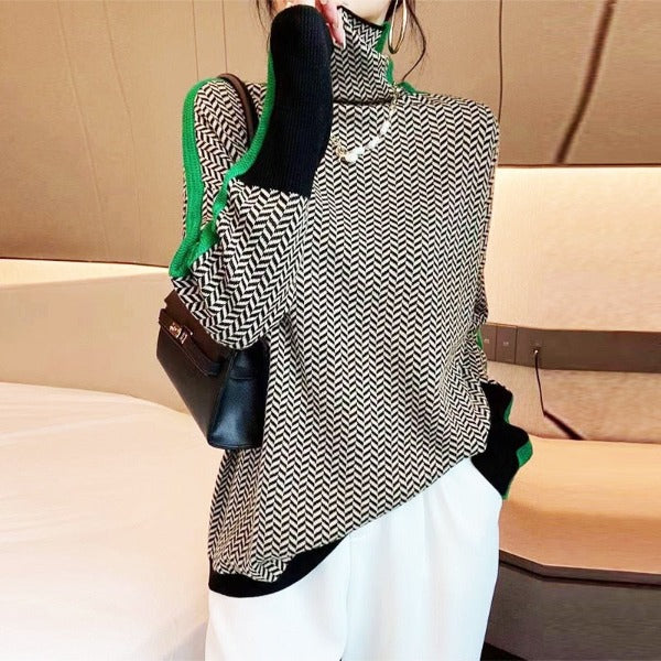 Adelina | Pullover mit auffälligen Mustern und lockerer Passform