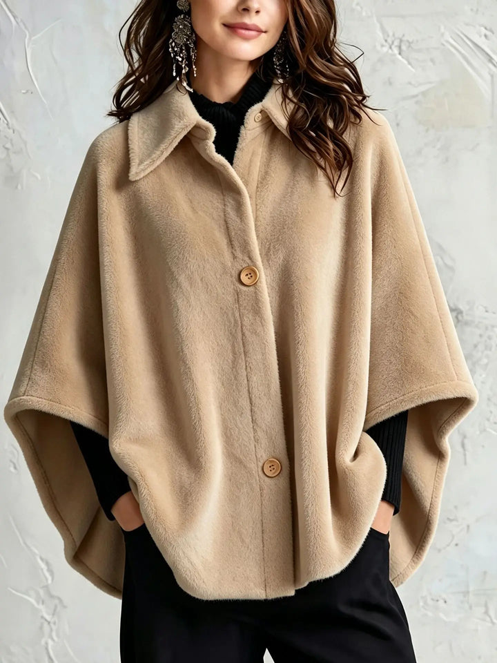 Friedegard | Cape-Jacke für Damen mit Spitzkragen
