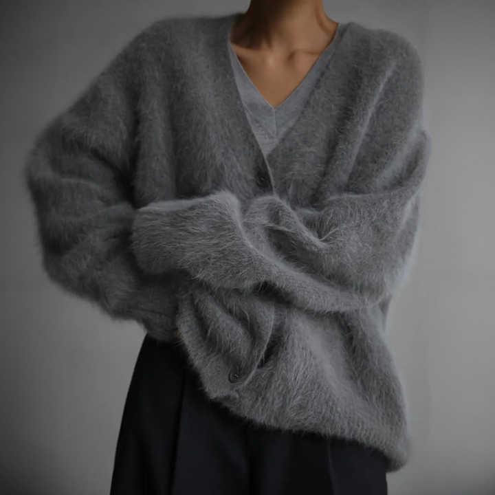 Lena-Lene | Klassische Strickjacke mit Knopfleiste